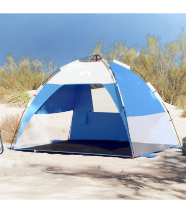 vidaXL Beach Tent 2-Person Azure Blue Quick Release Waterproof