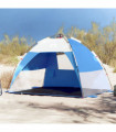 vidaXL Beach Tent 2-Person Azure Blue Quick Release Waterproof
