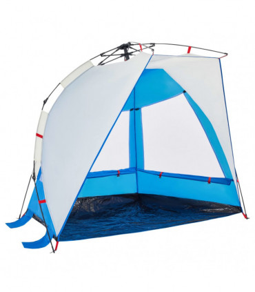 vidaXL Beach Tent 2-Person Azure Blue Quick Release Waterproof
