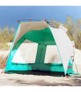 vidaXL Beach Tent 2-Person Sea Green Quick Release Waterproof