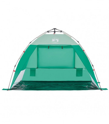 vidaXL Beach Tent 2-Person Sea Green Quick Release Waterproof