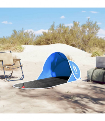 vidaXL Beach Tent Azure Blue Pop-up Waterproof