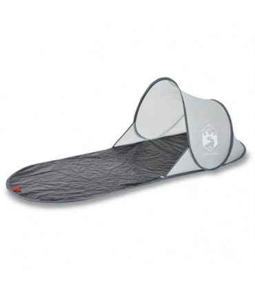 vidaXL Beach Tent Grey Pop-up Waterproof
