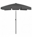 vidaXL Beach Umbrella Anthracite 180x120 cm