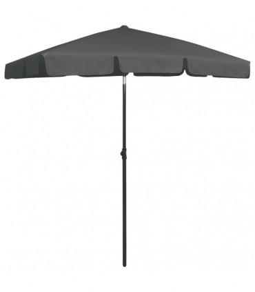 vidaXL Beach Umbrella Anthracite 180x120 cm