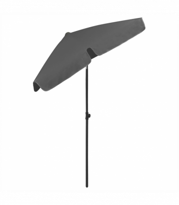 vidaXL Beach Umbrella Anthracite 180x120 cm