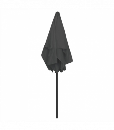 vidaXL Beach Umbrella Anthracite 180x120 cm