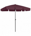 vidaXL Beach Umbrella Bordeaux Red 200x125 cm