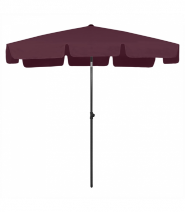 vidaXL Beach Umbrella Bordeaux Red 200x125 cm