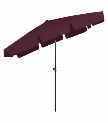 vidaXL Beach Umbrella Bordeaux Red 200x125 cm