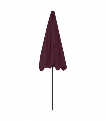 vidaXL Beach Umbrella Bordeaux Red 200x125 cm