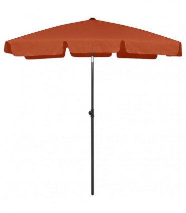 vidaXL Beach Umbrella Terracotta 180x120 cm