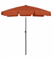 vidaXL Beach Umbrella Terracotta 180x120 cm