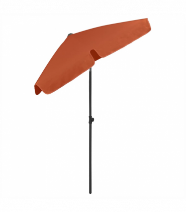 vidaXL Beach Umbrella Terracotta 180x120 cm