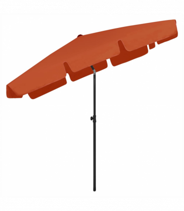 vidaXL Beach Umbrella Terracotta 200x125 cm