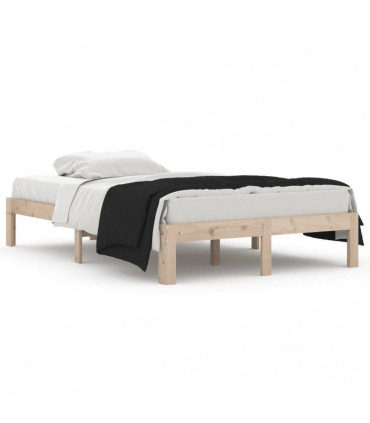 vidaXL Bed Frame Solid Wood 120x190 cm Small Double
