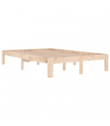 vidaXL Bed Frame Solid Wood 120x190 cm Small Double