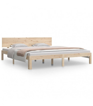 vidaXL Bed Frame Solid Wood 180x200 cm Super King Size