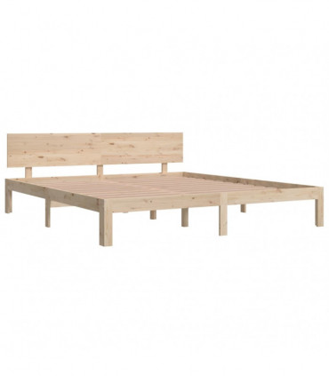 vidaXL Bed Frame Solid Wood 180x200 cm Super King Size