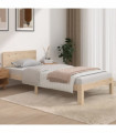 vidaXL Bed Frame Solid Wood 90x190 cm Single
