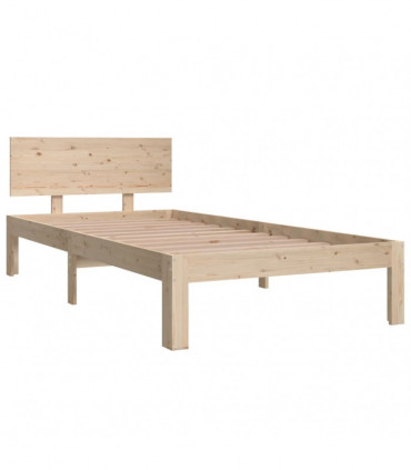 vidaXL Bed Frame Solid Wood 90x190 cm Single
