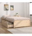 vidaXL Bed Frame with Drawers 90x190 cm Single