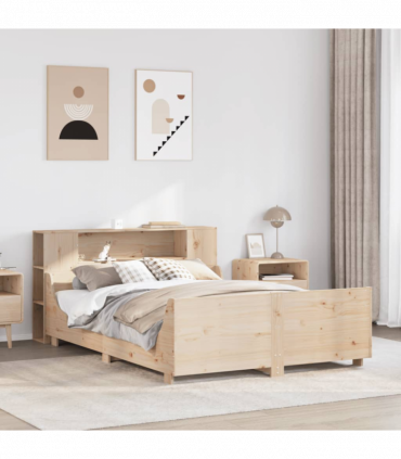 vidaXL Bed Frame without Mattress 120x190 cm Small Double Solid Wood Pine