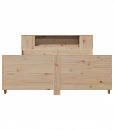 vidaXL Bed Frame without Mattress 120x190 cm Small Double Solid Wood Pine