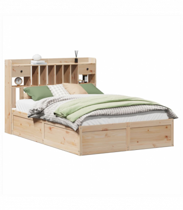 vidaXL Bed Frame without Mattress 140x200 cm Solid Wood Pine