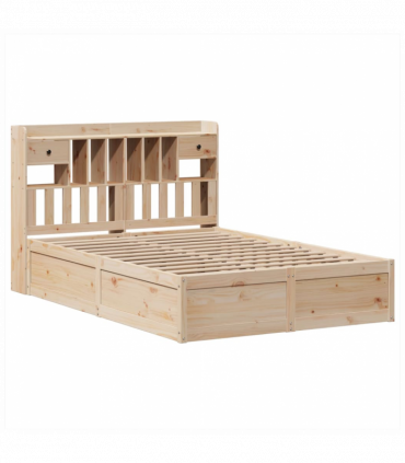 vidaXL Bed Frame without Mattress 140x200 cm Solid Wood Pine