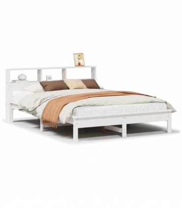 vidaXL Bed Frame without Mattress White 160x200 cm Solid Wood Pine