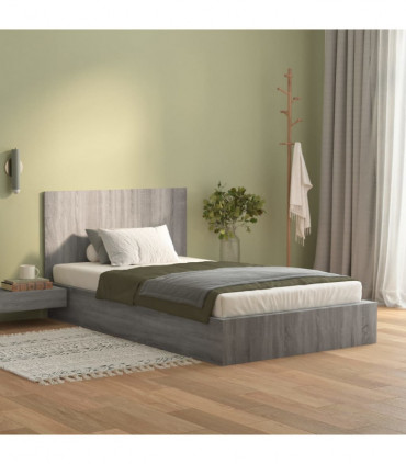 vidaXL Bed Headboard Grey Sonoma 120x1.5x80 cm Engineered Wood