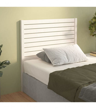 vidaXL Bed Headboard White 81x4x100 cm Solid Wood Pine