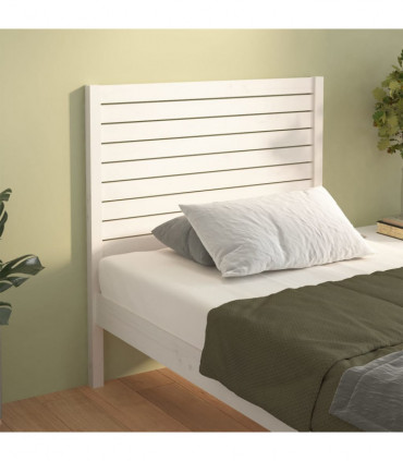 vidaXL Bed Headboard White 81x4x100 cm Solid Wood Pine