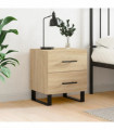 vidaXL Bedside Cabinet Sonoma Oak 40x35x47.5 cm Engineered Wood
