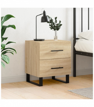 vidaXL Bedside Cabinet Sonoma Oak 40x35x47.5 cm Engineered Wood
