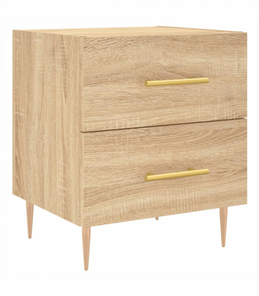 vidaXL Bedside Cabinet Sonoma Oak 40x35x47.5 cm Engineered Wood