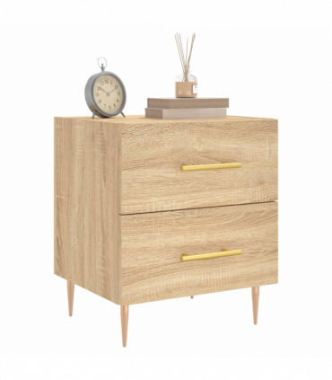 vidaXL Bedside Cabinet Sonoma Oak 40x35x47.5 cm Engineered Wood