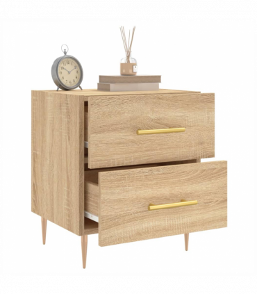 vidaXL Bedside Cabinet Sonoma Oak 40x35x47.5 cm Engineered Wood