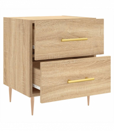 vidaXL Bedside Cabinet Sonoma Oak 40x35x47.5 cm Engineered Wood