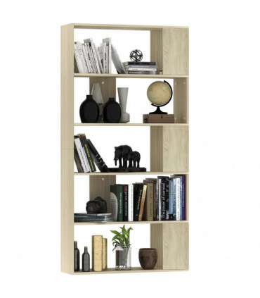 vidaXL Book Cabinet/Room Divider Sonoma Oak 80x24x159 cm Engineered Wood