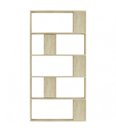 vidaXL Book Cabinet/Room Divider Sonoma Oak 80x24x159 cm Engineered Wood