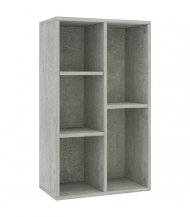 vidaXL Book Cabinet/Sideboard Concrete Grey 50x25x80 cm Engineered Wood
