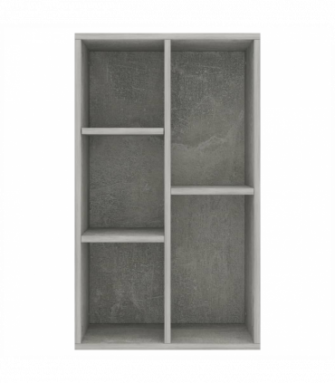 vidaXL Book Cabinet/Sideboard Concrete Grey 50x25x80 cm Engineered Wood