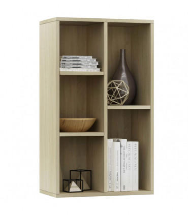 vidaXL Book Cabinet/Sideboard Sonoma Oak 50x25x80 cm Engineered Wood