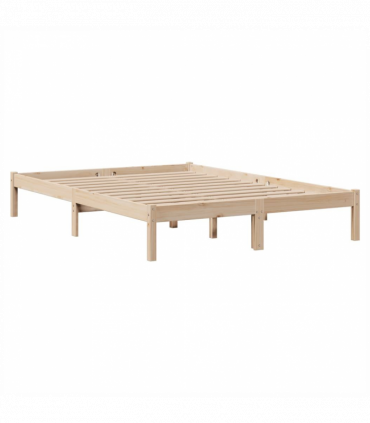 vidaXL Bookcase Bed without Mattress 140x200 cm Solid Wood Pine