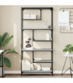 vidaXL Bookcase Grey Sonoma 81x36x176 cm Engineered Wood