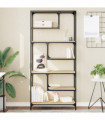 vidaXL Bookcase Sonoma Oak 81x36x176 cm Engineered Wood