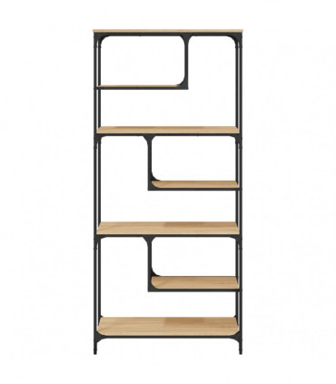 vidaXL Bookcase Sonoma Oak 81x36x176 cm Engineered Wood