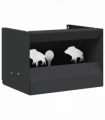 vidaXL Bullet Trap Box Black 29 x 22 x 20 cm Steel